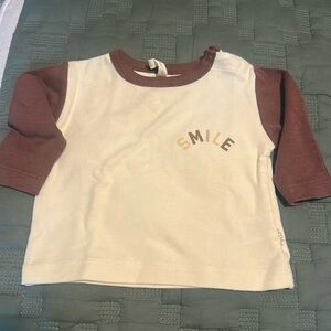 NWOT, never worn, Quincy Mae long sleeve shirt - size 3-6